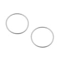 14K WG Hoop Earrings- 28mm