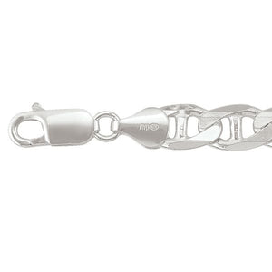 Sterling Silver Solid Flat Anchor Bracelet