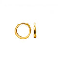 10K Yellow Gold 10mm Classic Huggie Earrings