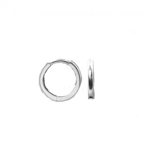 10K White Gold Huggies