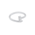 Sterling Silver Nail Open Ring