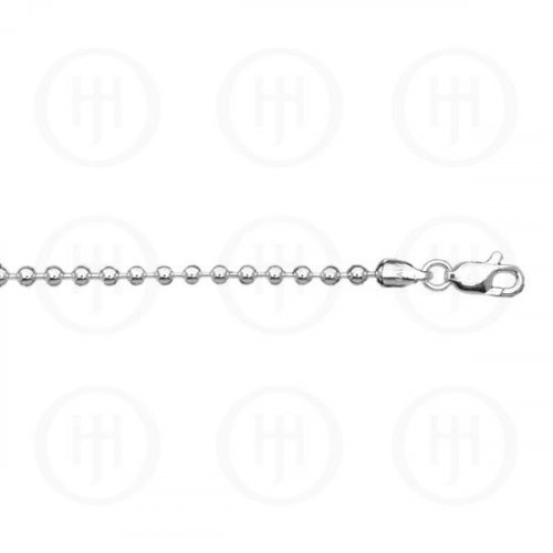 Sterling Silver Ball Link Chain | 24