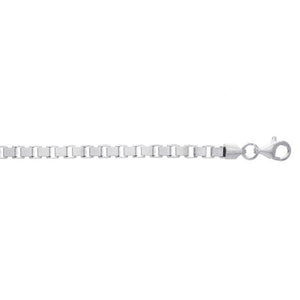 Sterling Silver Box link Chain | 16"