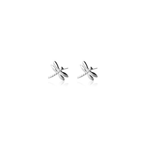 Sterling Silver Dragonfly Stud Earrings