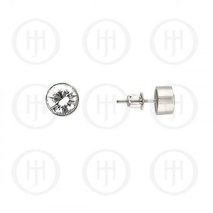 Sterling Silver Cubic Zirconia Stud Earrings | 3mm