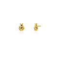 Gold Plated Cubic Zirconia Ladybug Studs