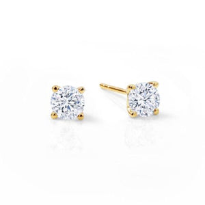 14k Yellow Gold Lab Diamond Studs .33ctw