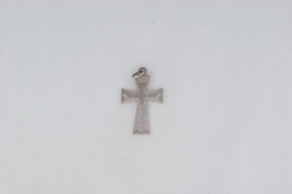 10k White Gold Cross Crucifix Pendant Available at The Vault Fine Jewellery 