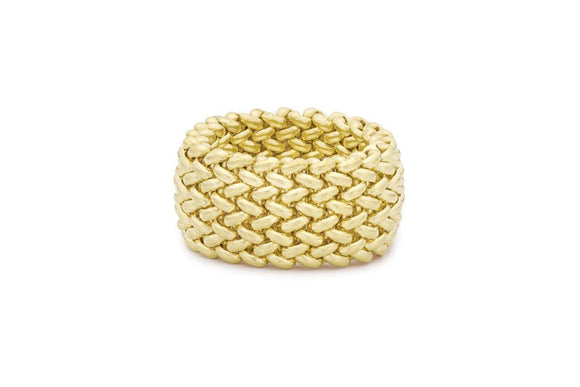 Gold Plated Flexible Ring by Miss Mimi