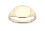 14K Yellow Gold Signet Pinky Ring by Miss Mimi