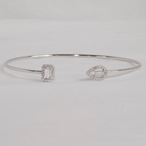 Sterling Silver Open Bangle by Miss Mimi
