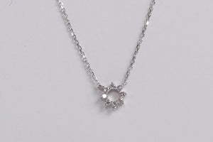 14K Mini "Sundial" Diamond Necklace by Miss Mimi