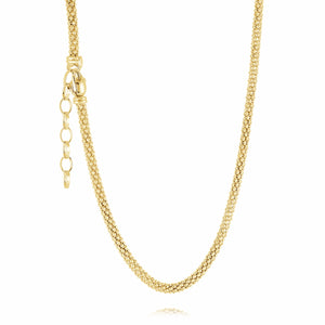 Gold Plated Popcorn Necklace by Miss Mimi | 20"