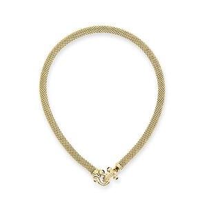Mesh necklace with equestrian buckle - Miss Mimi