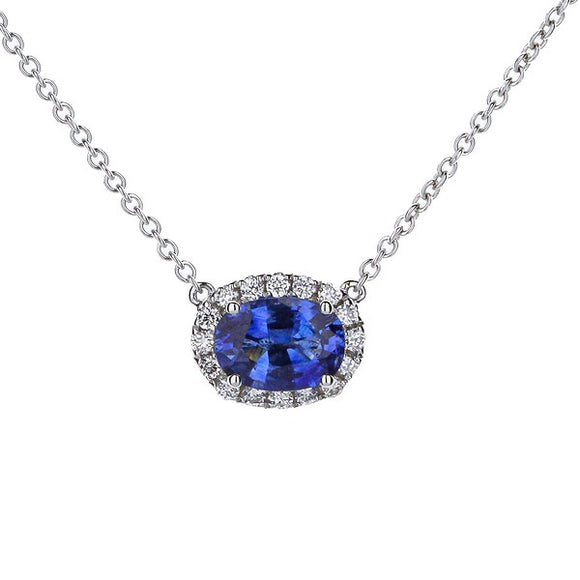 Blue Sapphire Necklace by Miss Mimi