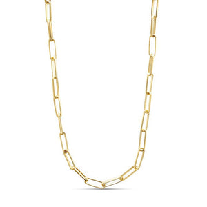 Gold Plated 32" Paperclip Necklace by Miss Mimi
