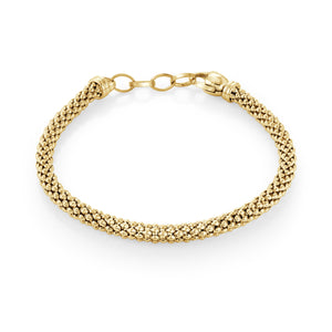 Gold Plated Sterling Silver Bracelet by Miss Mimi | 8.5"