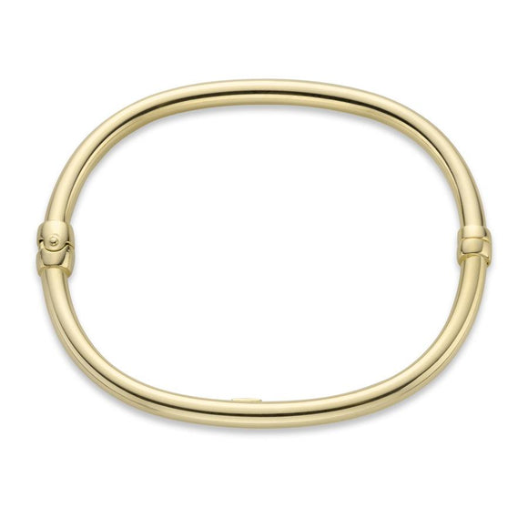 Gold Plated Square Bangle by Miss Mimi