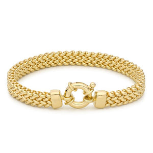 Gold Plated Sterling Silver Mesh Bracelet by Miss Mimi