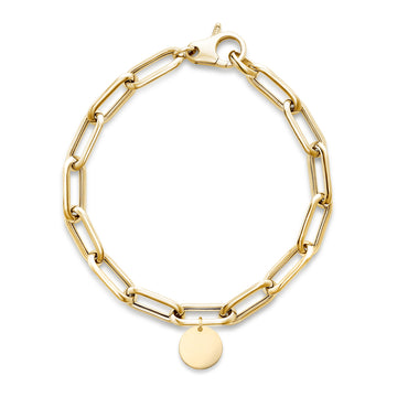 Gold Plated Paperclip Chain Bracelet by Miss Mimi