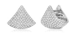 14K Diamond Shell Earrings by Miss Mimi