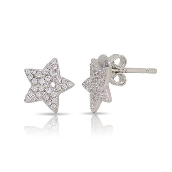 Sterling Silver Star Earrings by Miss Mimi