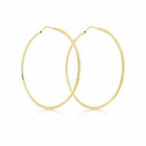 Gold Plated Hoop Earrings by Miss Mimi