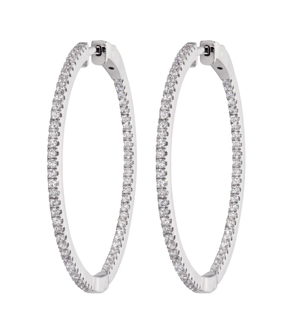 Large Inside Out Stones Hoop - Miss Mimi