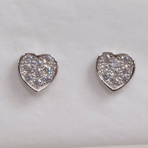 Sterling Silver Heart Earrings by Little Miss Mimi