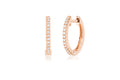 14K Diamond Huggies by Miss Mimi