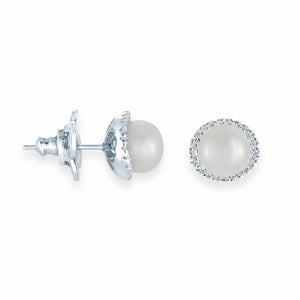 Sterling Silver Freshwater Pearl Earrings by Miss Mimi