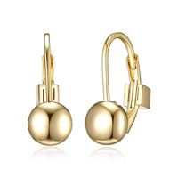 Gold Plated Ball Earrings by ELLE