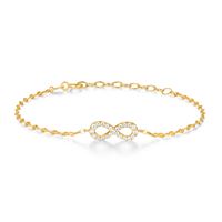 Gold Plated Infinity Bracelet by Reign