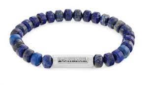 Calvin Klein Blue Lapis Lazuli Bead Bracelet