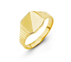 10K Gold Child Signet Ring