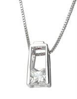 Princess Cut Cubic Zirconia Pendant by ELLE