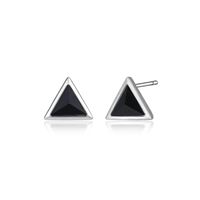 "Spacial" Collection Triangle Stud Earrings by ELLE