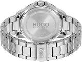 Hugo Boss Stainless Steel Bracelet Strap 3-Hand Quartz Black Dial Watch
