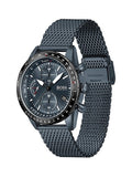 Hugo Boss Pilot Edition Ionic-Plated Blue Steel Link Bracelet Chronograph Watch