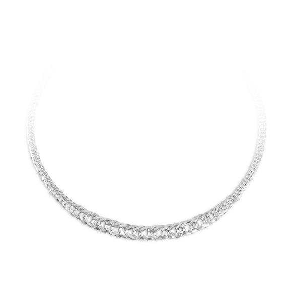 10K White Gold Fancy Bracelet | 7.75