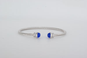 Sterling Silver Bangle Miss Mimi Available at The Vault Fine Jewellery 