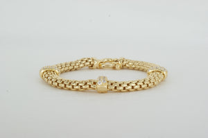Gold Plated Cubic Zirconia Bracelet Miss Mimi Available at The Vault Fine Jewellery 