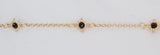 Gold Plated Couture Magic Black Onyx Bracelet by Miss Mimi