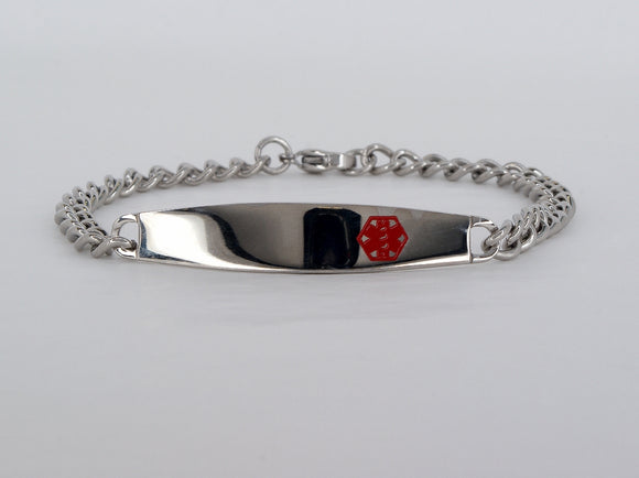 Sterling Silver Medical Alert Bracelet Available at The Vault Fine Jewellery 