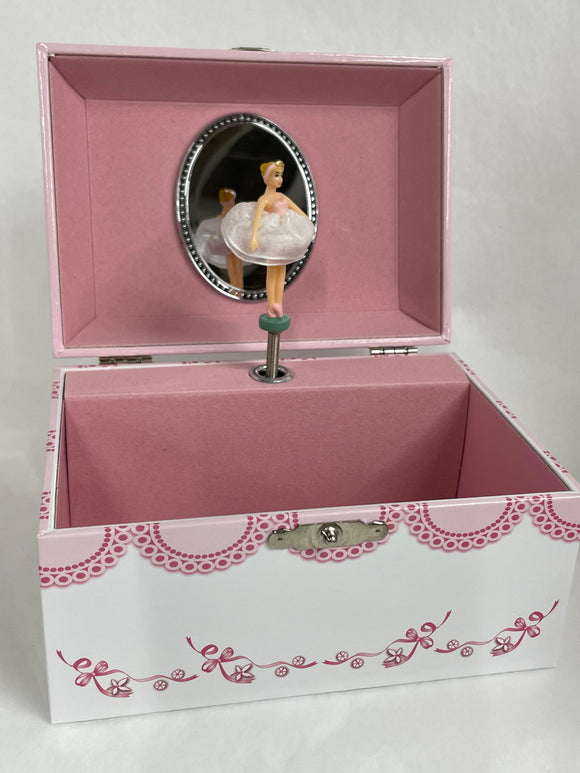 Ballet Slipper Jewellery Box with Ballerina
