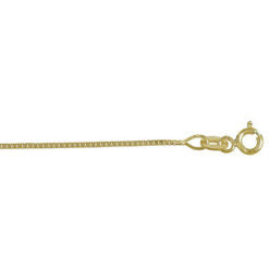 10K Yellow Gold Box Link Anklet | 10