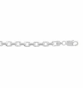 14K White Gold Cable link Chain | 20"