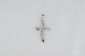 Sterling Silver Cross Crucifix Charm Available at The Vault Fine Jewellery 