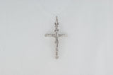 10k White Gold Chain Crucifix Cross Available at The Vault Fine Jewellery 