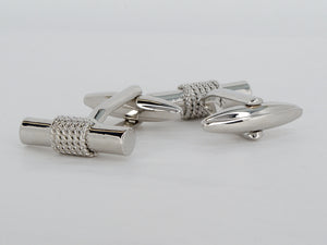 Brass Rhodium Plated Cufflinks Available at The Vault Fine Jewellery 